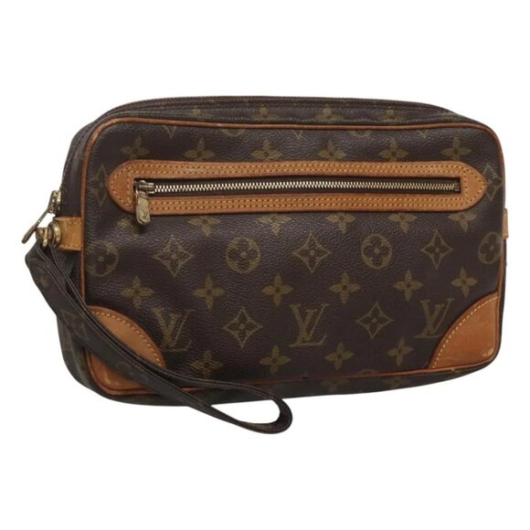 LOUIS VUITTON Monogram Marly Dragonne GM Clutch Bag M51825 LV Auth BA1429 - Picture 1 of 15